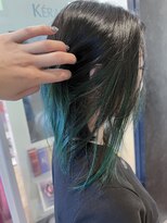 コワファースト  させぼ五番街店(COIFF1RST)&nbsp;グリーン×バレイヤージュ