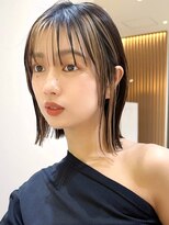 サンド 名古屋(sand)&nbsp;ボブ/レイヤーカット/髪質改善/ウェットヘア/オリーブベージュ