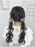 リボンツインテール