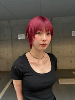 レコ 渋谷(LECO) ワインレッドハイトーンショート
