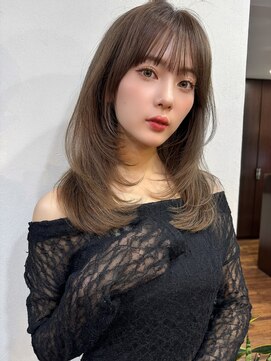 リコバイアフロート(riko by afloat) レイヤーカット/ブラウンベージュ/ウルフレイヤーロング