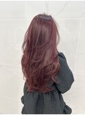 ロングレイヤー×チェリーレッド