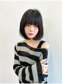 ダブルカラー ブリーチ 名駅 韓国 ボブ 髪質改善 縮毛矯正172