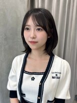 ユニ 原宿(uni) #49/黒髪/ボブルフ/ネビージュ/小顔/ワンレン/髪質改善/原宿