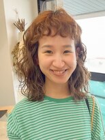 フィルム(FiLMs) 似合わせパーマ/オレンジブラウン/強めパーマ