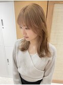 【HOSSY】ミルキーベージュ_ダブルカラー