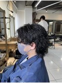 サーフカール 縦落ちツイスト 波巻きパーマ ウルフパーマ