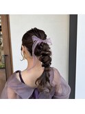 高め編みおろしポニー♪