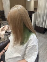 ニューヨークニューヨーク 姫路広畑店(NYNY) ハイトーン20代30代40代50代小顔◎グリーンインナーカラー