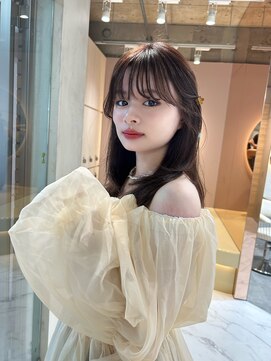 ロンドプロフィール 浦和(Lond profil) レイヤーカット顔まわり前髪矯正オリーブベージュ