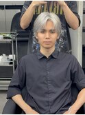 MEN’S HAIR/ブルーブラック/フェザーパーマ/渋谷