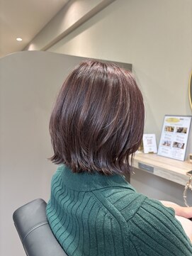 ミルシェ(MILSHE) 艶感たっぷりラベンダーブラウン/40代/50代/60代