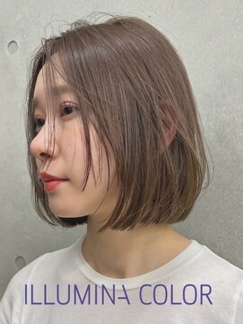 レム 泉中央店(L.E.M) ボブ×ベージュ