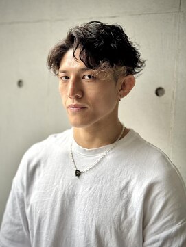 緩め波巻きセンターパート【立川/メンズ】