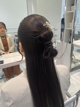 ヘアーアンドメイク ニューヨークニューヨーク 姫路店(Hair&Make NYNY) 簡単ハーフアップカチモリヘア