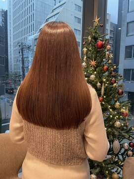 エルサフィロ ヨドヤバシ(el zafiro yodoyabashi) マロンベージュ　髪質改善カラー