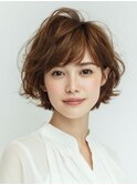 40代/50代/やわらか前髪の大人キュートショート