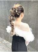 編みおろしアレンジ