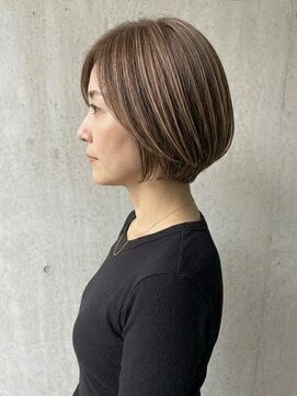 リトマス 二子玉川(litmus) レイヤーボブ　ボブ　二子玉川　50代　60代