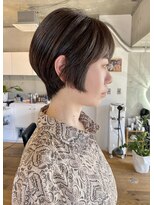 ハイジア(hygea)&nbsp;30代40代丸みショート大人ショート耳かけショートダークアッシュ