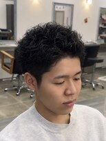 グリードヘアー(greed hair) 刈り上げスパイキーショート/ピンパーマ