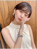 20代/30代/ニュアンスカラー/小顔/前髪カット/ショート/表参道