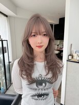 ジン(JIN)&nbsp;☆ミルクティーベージュ☆韓国レイヤーカット☆久留米☆