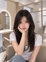 メラ 原宿(MELA) 【韓国レイヤーカット】暗髪でも艶っぽく柔らかいロングヘア