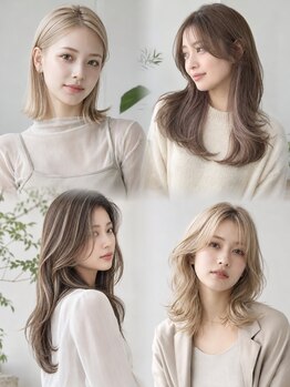 ライフイズ プレジャー 磐田中泉店(Life is… PLEASURE)の写真/髪のダメージを気にしていた方にお勧め☆ダメージを最小限に抑え、ツヤ感UPで透明感のあるカラーを実現♪
