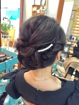 ロカット サロン(Roquat Salon)&nbsp;ゆるふわパールピンアレンジ【ヘアセット　立川/立川南/卒業袴】