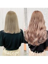 エクステ専門店あるじゃんすー 広島店&nbsp;ピンクミルクティー#シールエクステ#ピンクベージュ#広島