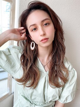 アフロート ディル(AFLOAT D'L) AFLOAT 晃輔 20代30代40代大人可愛い かき上げバング 髪質改善