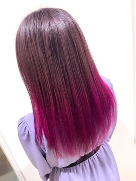 ヘアーメイク トレコローリ(hair make trecolori) 【trecolori 津田沼】ボルドーピンクラベンダー