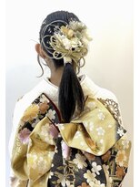 グランアージュ 柏西口店(grandage)&nbsp;成人式 卒業式 振袖 袴 ヘアセット/アレンジ/編み込み/暗髪/柏