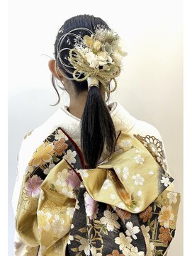 グランアージュ 柏西口店(grandage) 成人式 卒業式 振袖 袴 ヘアセット/アレンジ/編み込み/暗髪/柏