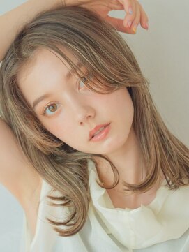 リトル カスカベ(little kasukabe) ハイライトこなれミディ