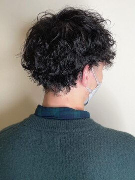 トップヘアーラウンジ 知立(TOP HAIR Lounge) オシャレメンズの癖毛風パーマ/前髪パーマ/アッシュブラック