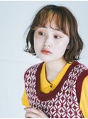 フェイスフレーミング×波巻き ボブ