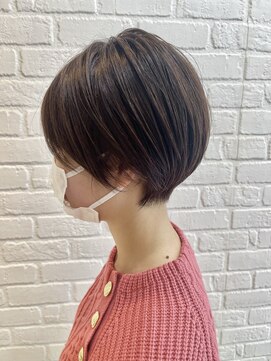 デイジー インデックスヘア 大島店(DAISY index hair) 大人可愛い20代30代40代黒髪前下がりショートボブ丸みショート◎