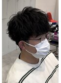 緩めツイスパマッシュほつれ刈り上げメンズカット仙台