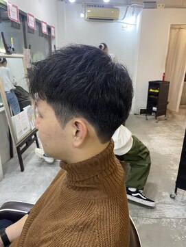 ソイクフ(SOY KUFU) MEN’S HAIR マッシュパーマアッシュブラックカルマパーマ
