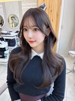 アフロートリノ(AFLOAT Leino) 大人可愛い韓国ヘア レイヤーカット くびれヘア顔周り#