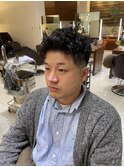 短髪メンズフェードパーマメンズパーマスキンフェード