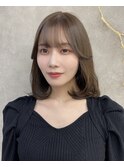 韓国レイヤー/韓国風/ボブ/髪質改善/黒髪/ブリーチなし〔池袋〕