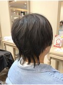 切りっぱなしボブ/エアリーロング/美髪/ピンクブラウン/福原遼華