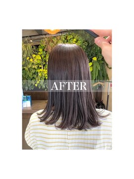 スティルアップ(STIR UP) 髪質改善カラー！オリーブラベンダー！