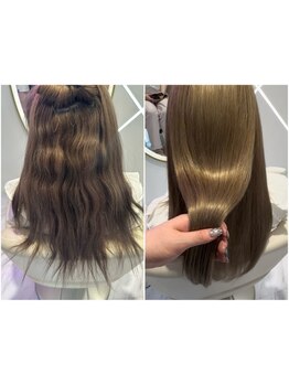 『憧れのツヤ・感動の髪質になれる』業界トップクラスのストレート技術、薬剤を導入！圧倒的ダメージレス☆