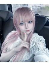 ウラヌス バイ ギャラクシー(URANUS by GALAXY) ホワイトピンク　エクステ込