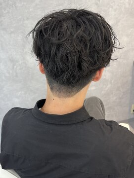 エクファフォーメン(EX-FA FOR MEN) カルマパーマ/ベリーショート/ダークアッシュ/ニュアンスパーマ