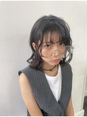 ニュアンスパーマ/顔まわりレイヤー/顔まわりカット